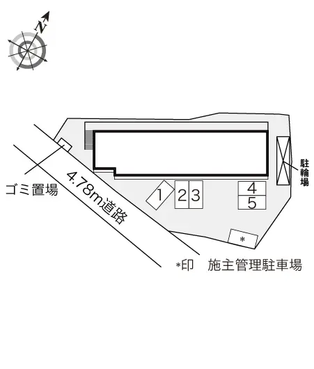 ★手数料０円★宝塚市中筋３丁目 月極駐車場